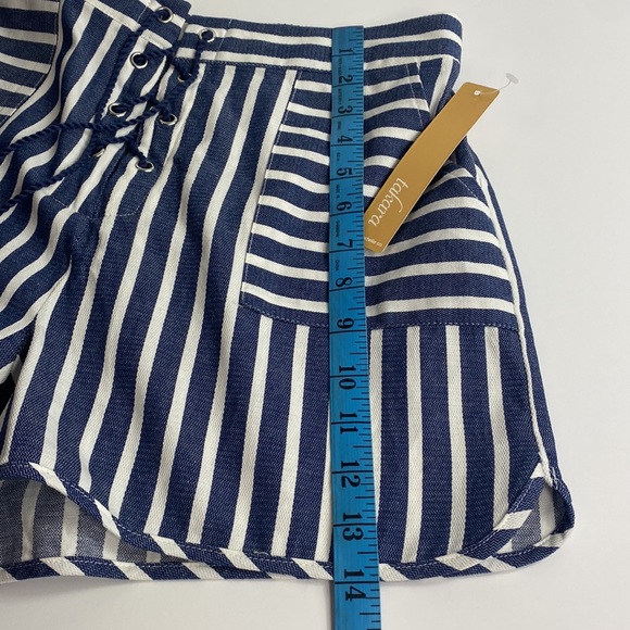 TAKARA SHORTS HIGH-WAISTED STRIPE NWT MEDIUM - Picture 11 of 11